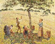 Apple harvest at Eragny Camille Pissarro